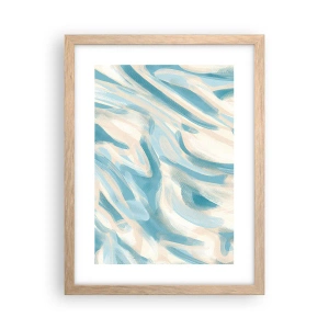 Pôster com moldura de carvalho claro - Brisas de primavera - 30x40 cm