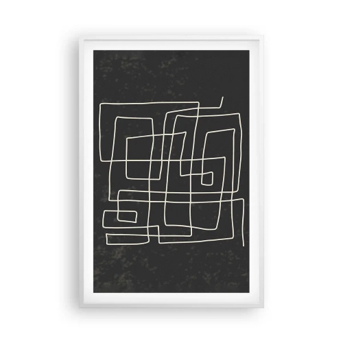 Pôster em moldura branca - Não é tão simples - 61x91 cm