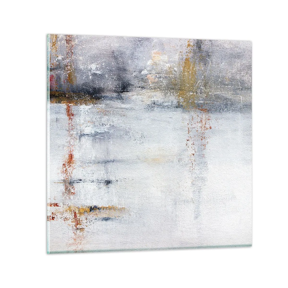 Quadro em vidro - Atrás da cortina de ar - 50x50 cm