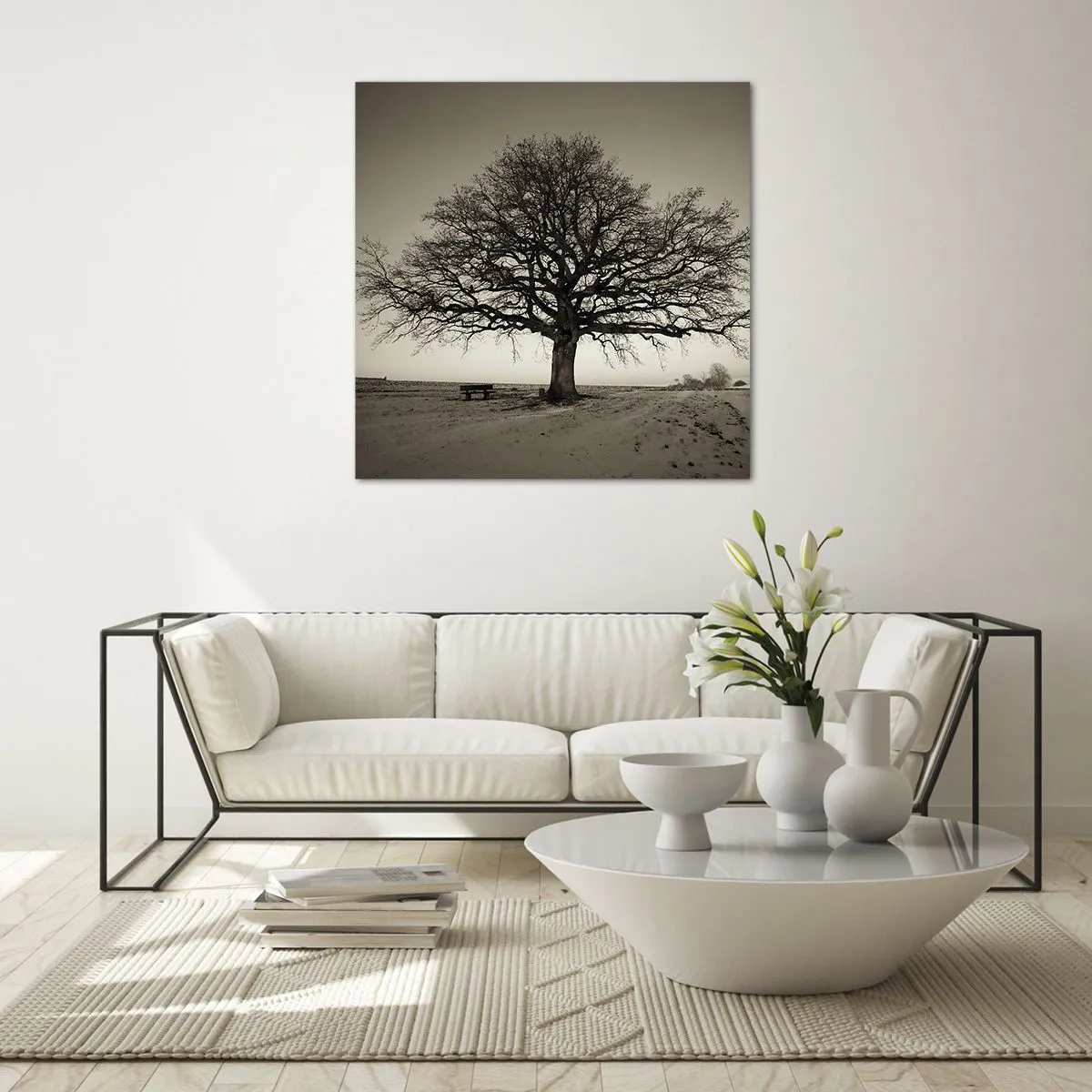 Quadro em vidro - Daqui para a eternidade - 30x30 cm