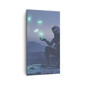 Quadro em tela - A vida vai voltar - 45x80 cm