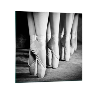 Quadro em vidro - Juntos, com leveza - 70x70 cm