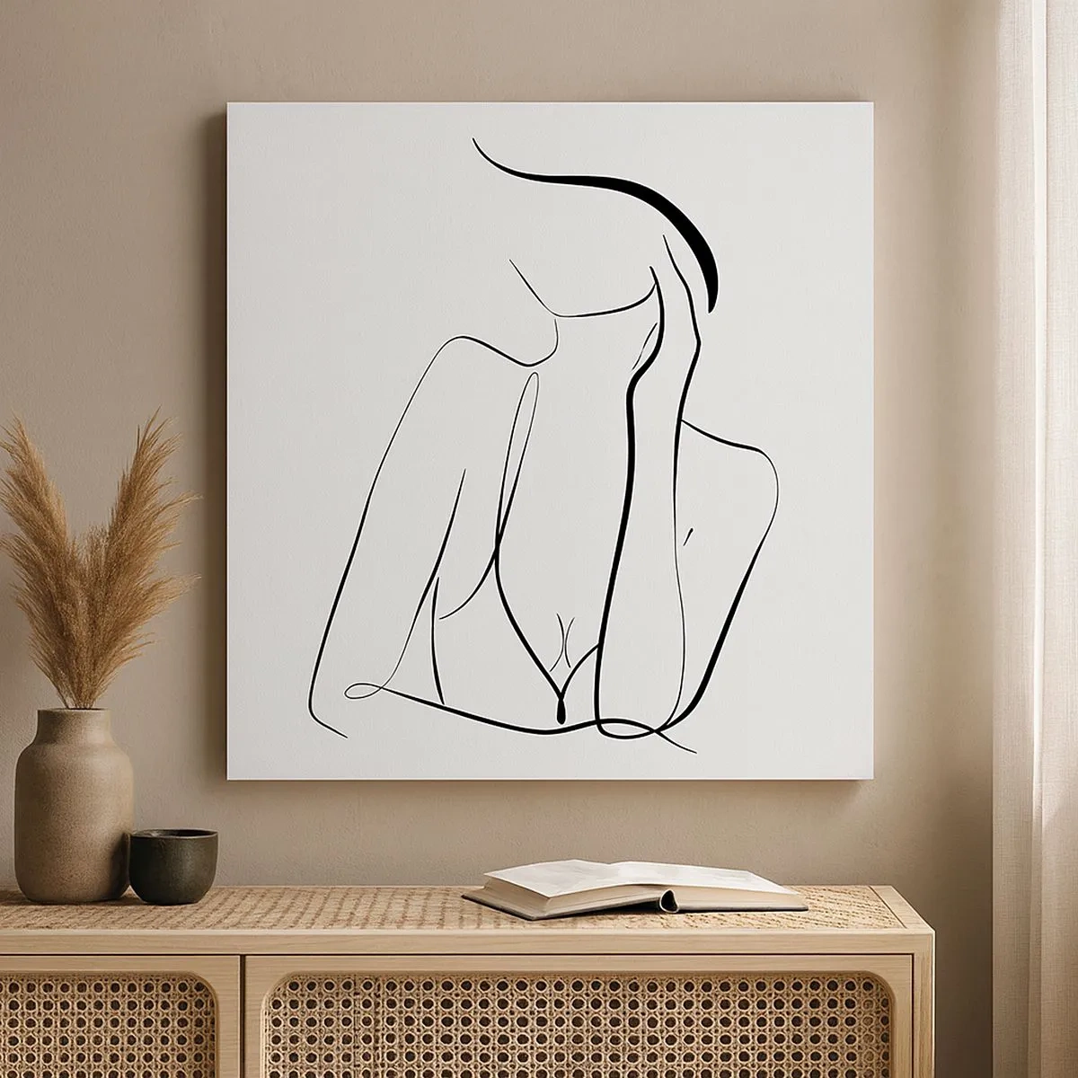 Quadro em tela - Na onda dos sonhos - 30x30 cm