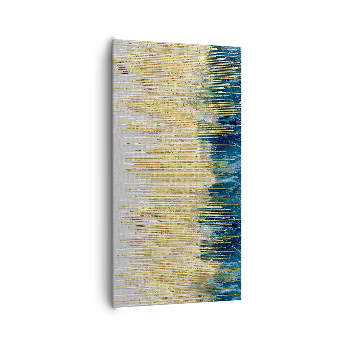 Quadro em tela - Borda dourada - 65x120 cm