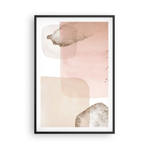 Pôster com moldura preta - Olhar através da cor - 61x91 cm