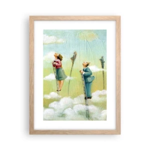 Pôster com moldura de carvalho claro - Por trás do seu sonho - 30x40 cm