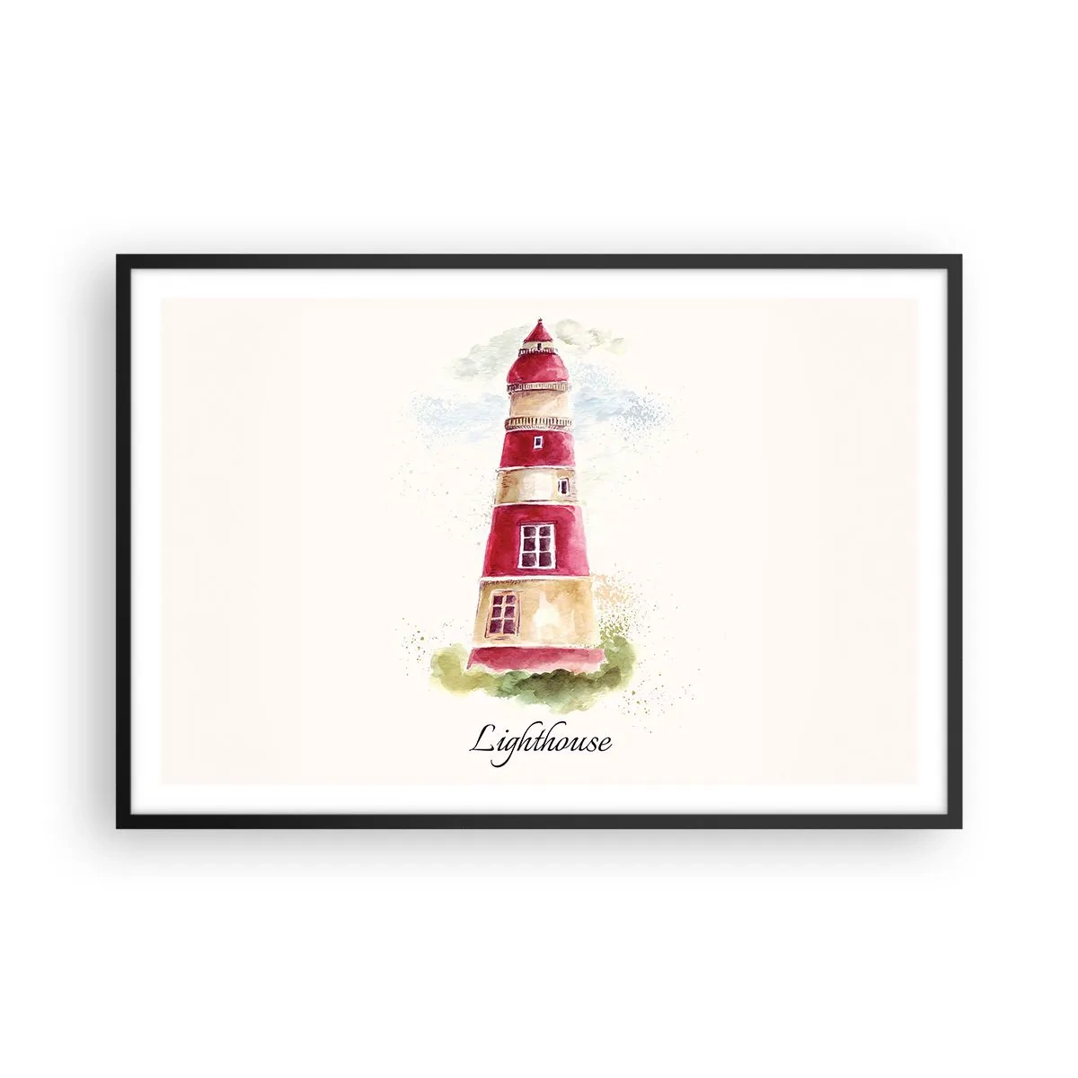 Pôster com moldura preta - Sempre há clima - 91x61 cm