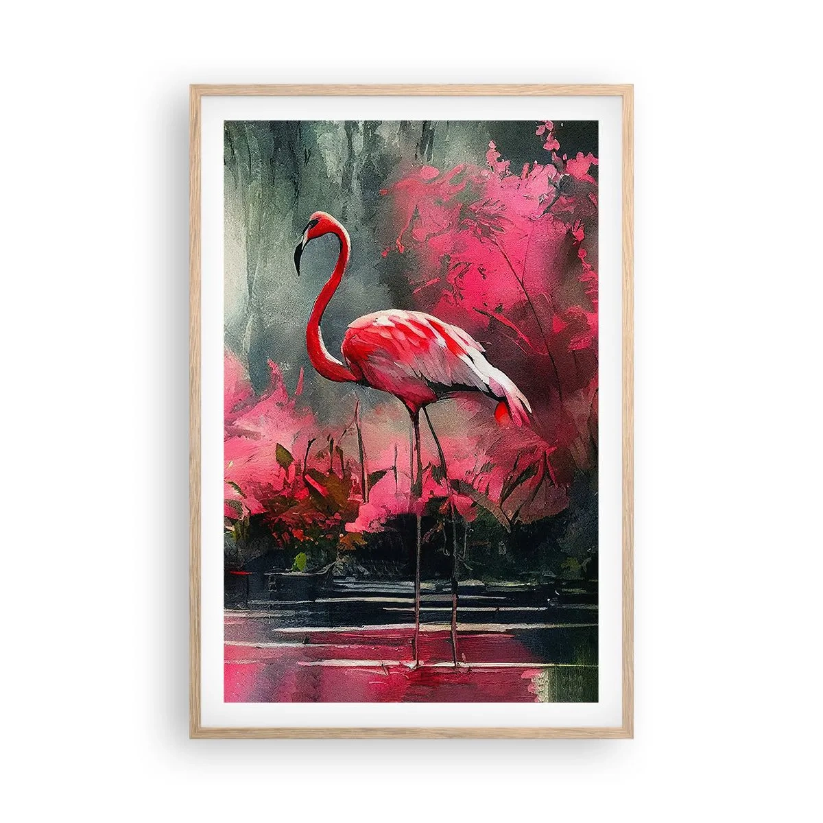 Pôster com moldura de carvalho claro - Uma lição de graça natural - 61x91 cm