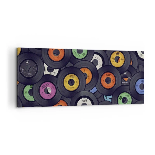 Quadro em tela - Cores dos clássicos - 120x50 cm