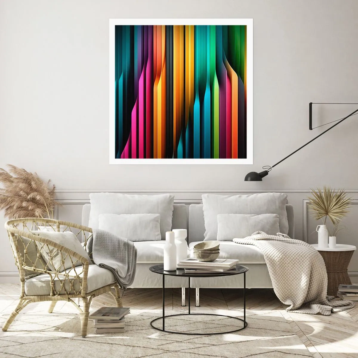 Pôster - Um órgão de luz - 50x50 cm