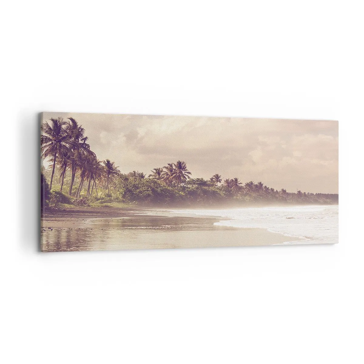 Quadro em tela - Carícia das ondas - 120x50 cm