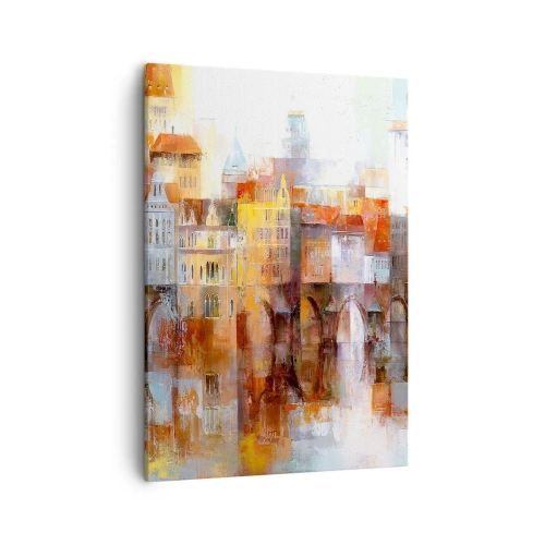 Quadro em tela - Debaixo da ponte também é bonito - 50x70 cm