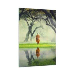 Quadro em vidro - A caminho da iluminação - 50x70 cm