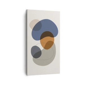 Quadro em tela - Gotas de cor - 45x80 cm