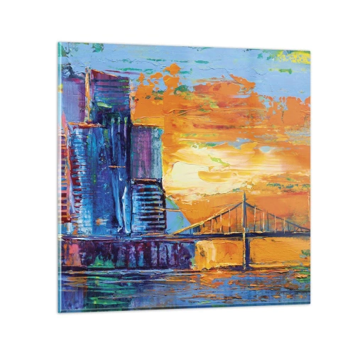 Quadro em vidro - Cultura e natureza - 50x50 cm