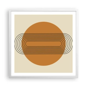 Pôster em moldura branca - O plano perfeito - 60x60 cm