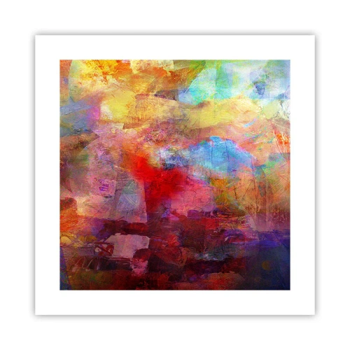 Pôster - Olhe para dentro do arco-íris - 40x40 cm