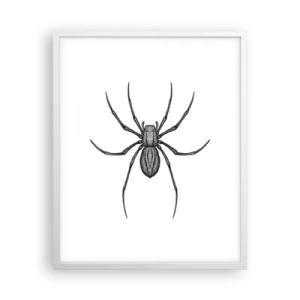 Pôster em moldura branca - Precisão perturbadora - 40x50 cm