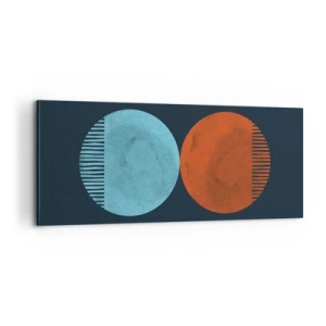 Quadro em tela - Apenas geometria? - 100x40 cm