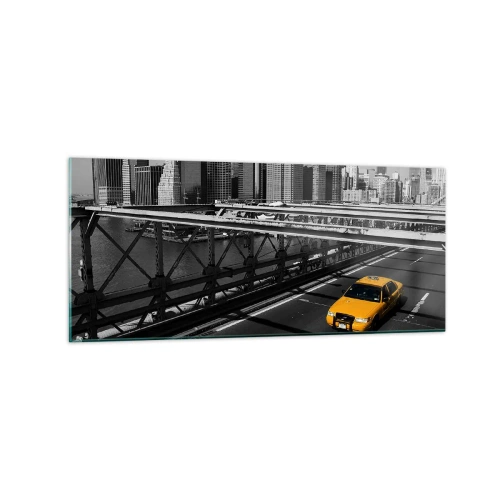 Quadro em vidro - A cor da cidade grande - 120x50 cm