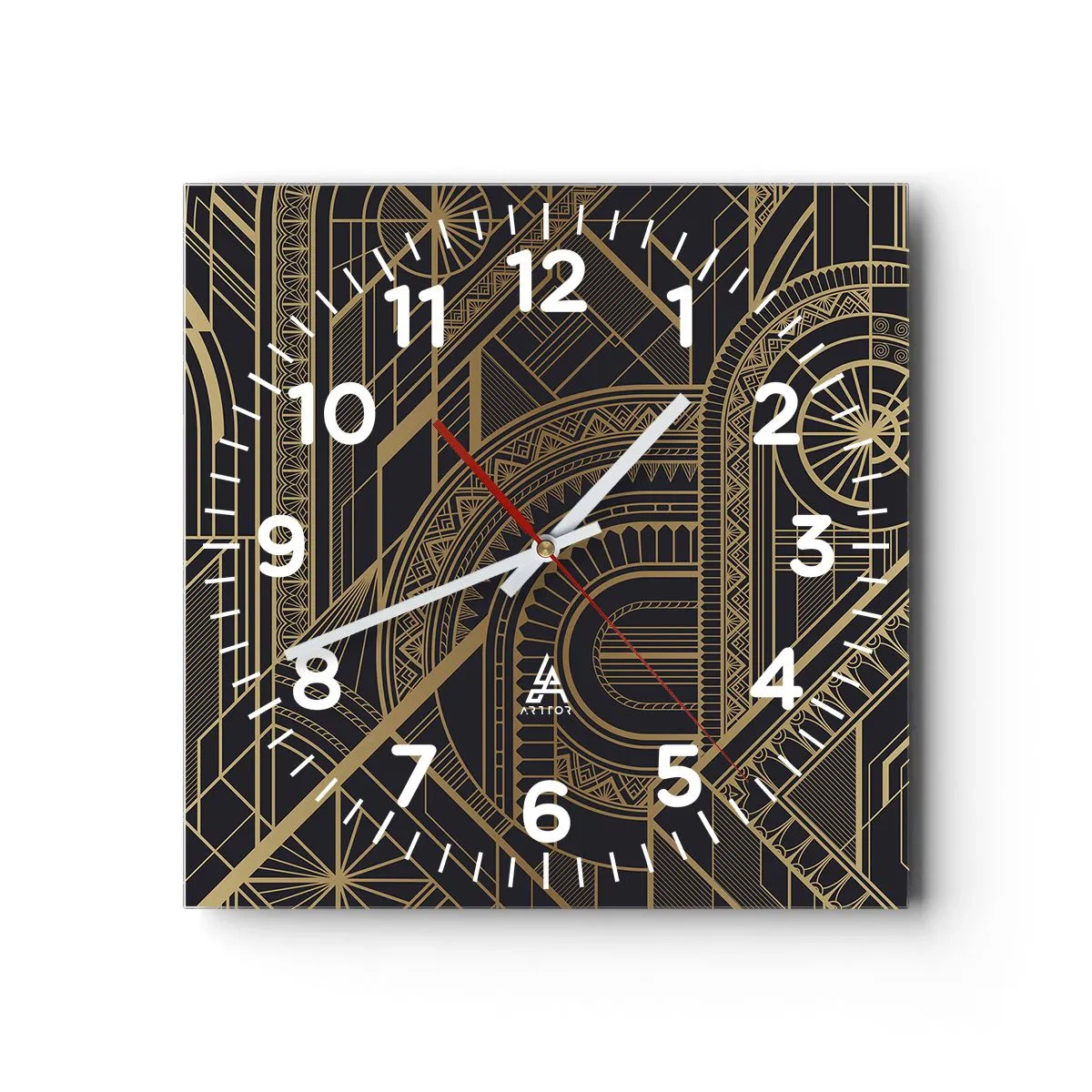 Relógio de parede - Relógio em vidro - Conceitos, ideias, planos - 40x40 cm