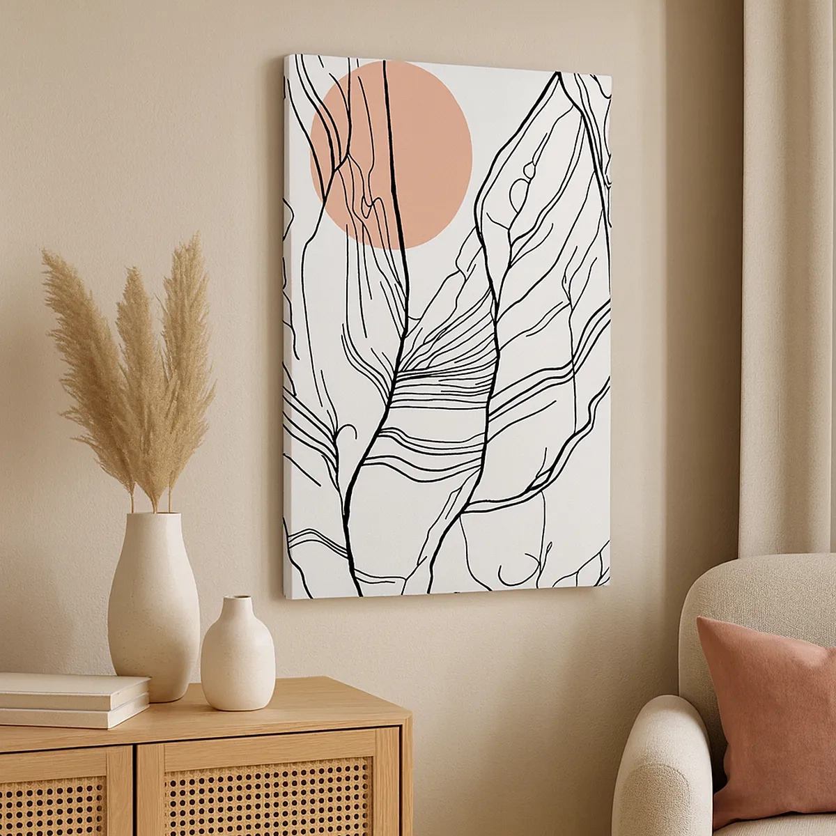 Quadro em tela - Numa rede de galhos - 50x70 cm