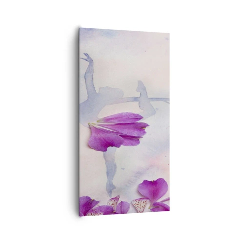 Quadro em tela - Delicada como uma flor - 65x120 cm