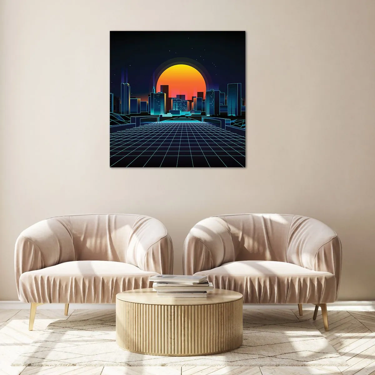 Quadro em vidro - Ainda quer ir para o mundo real? - 70x70 cm