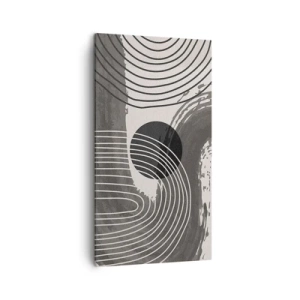 Quadro em tela - O oval vence - 45x80 cm