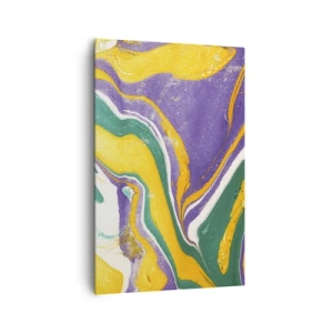 Quadro em tela - Ondas de cor - 80x120 cm