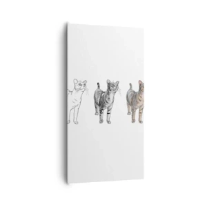 Quadro em tela - Aula de desenho - 65x120 cm