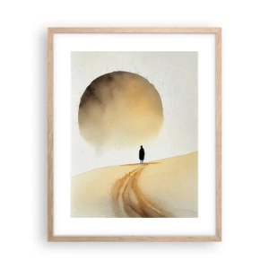Pôster com moldura de carvalho claro - Sempre com saudade - 40x50 cm