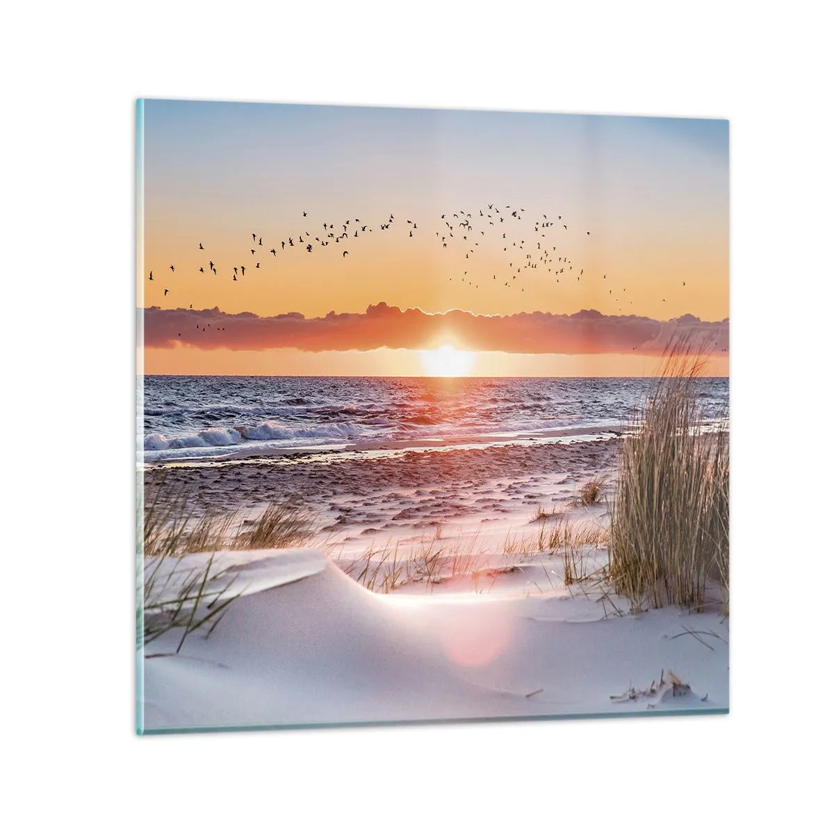 Quadro em vidro - Paisagem horizontal - 30x30 cm