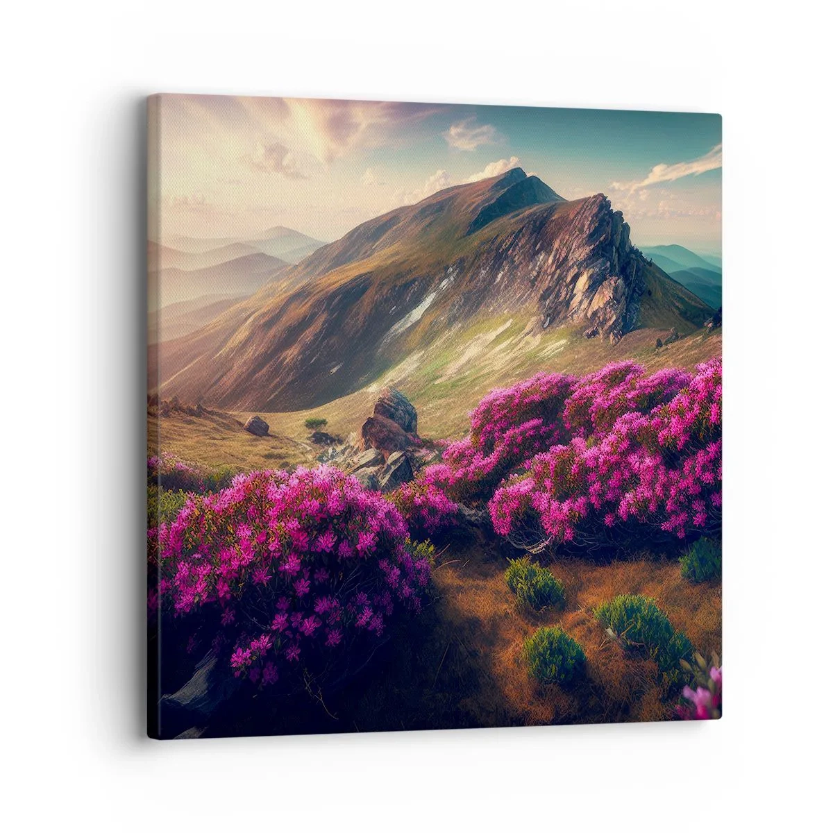 Quadro em tela - Verão nas montanhas - 30x30 cm