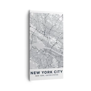 Quadro em tela - Anatomia de uma metrópole - 65x120 cm