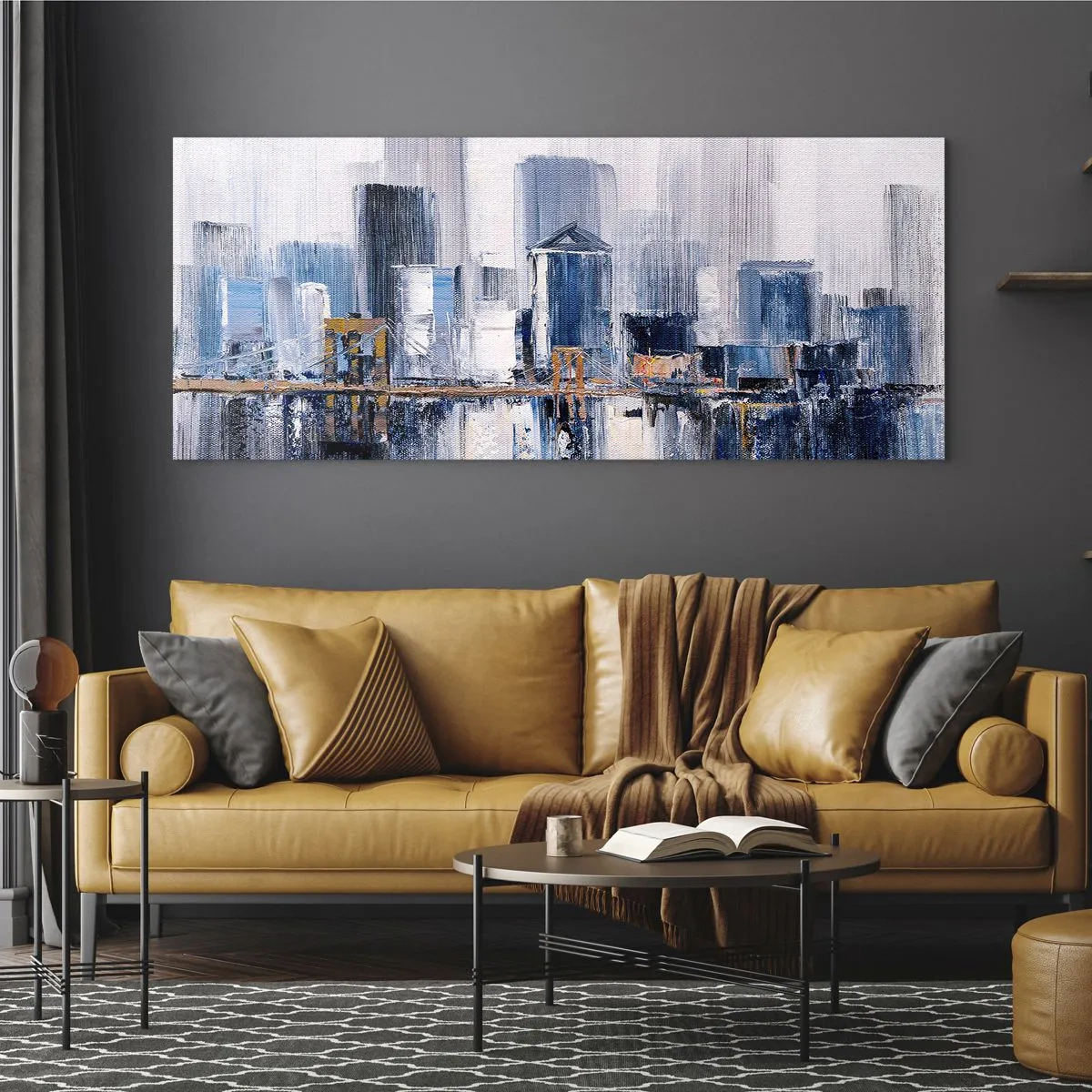 Quadro em vidro - Impressão de Nova York - 160x50 cm