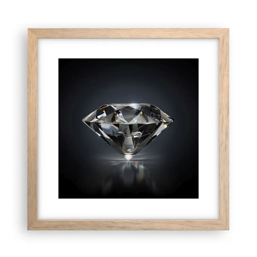 Pôster com moldura de carvalho claro - Best girls friend - 30x30 cm