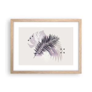 Pôster com moldura de carvalho claro - A sombra de uma sombra - 40x30 cm