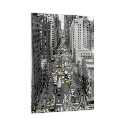 Quadro em vidro - Vida em Nova York - 50x70 cm