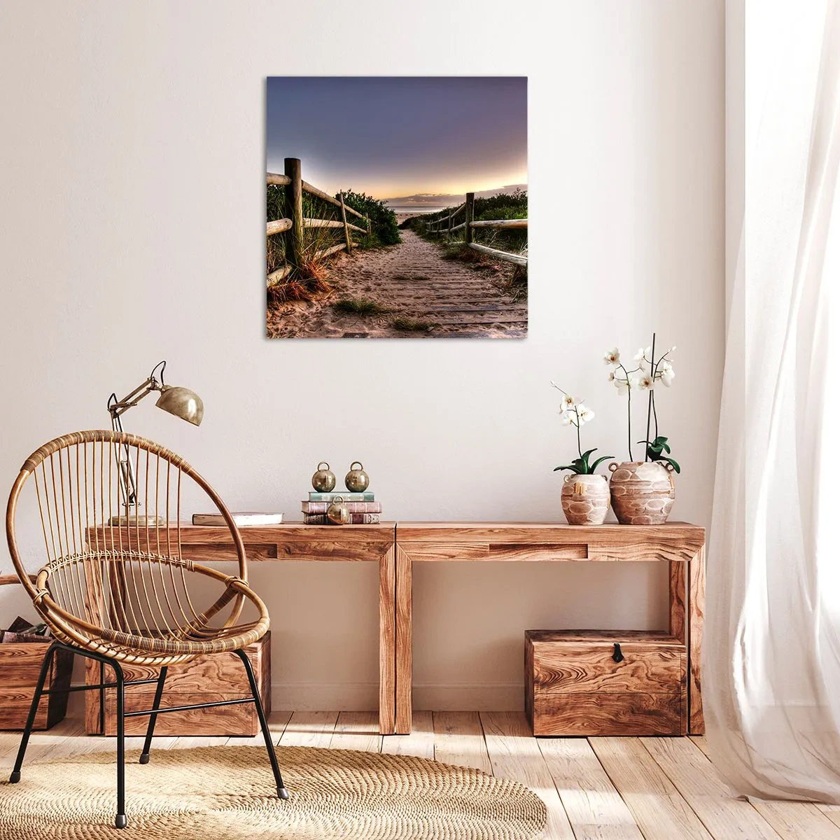 Quadro em tela - O objetivo já está claro - 60x60 cm