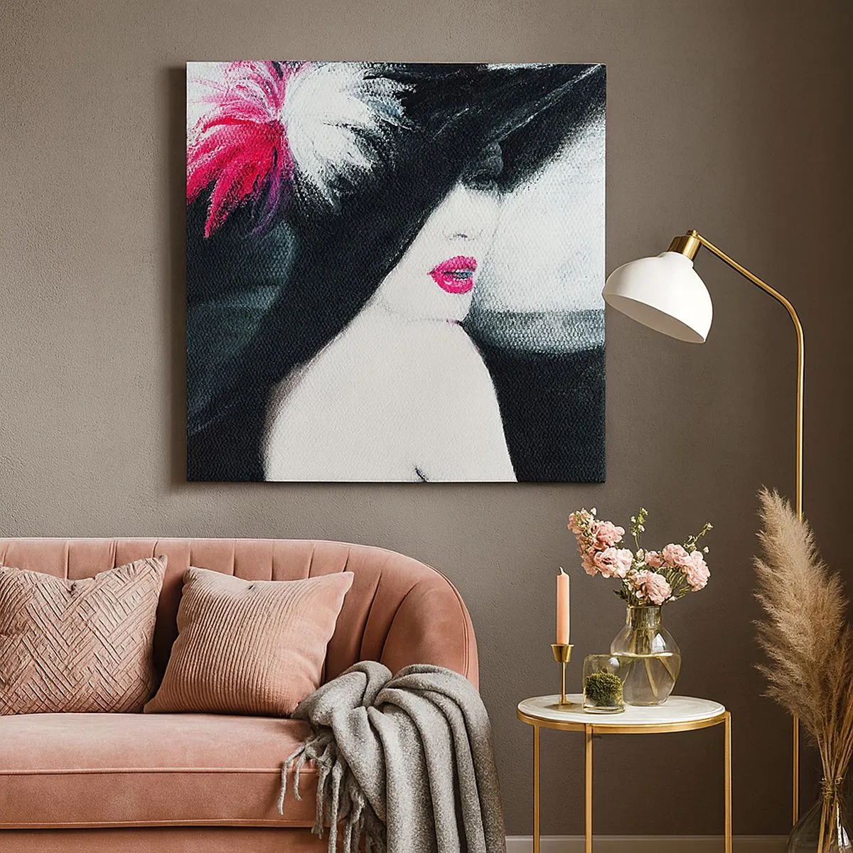 Quadro em tela - Sempre misteriosa - 30x30 cm