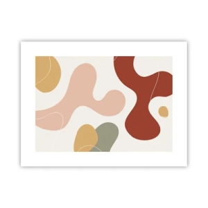 Pôster - Ziguezagues ornamentais - 40x30 cm