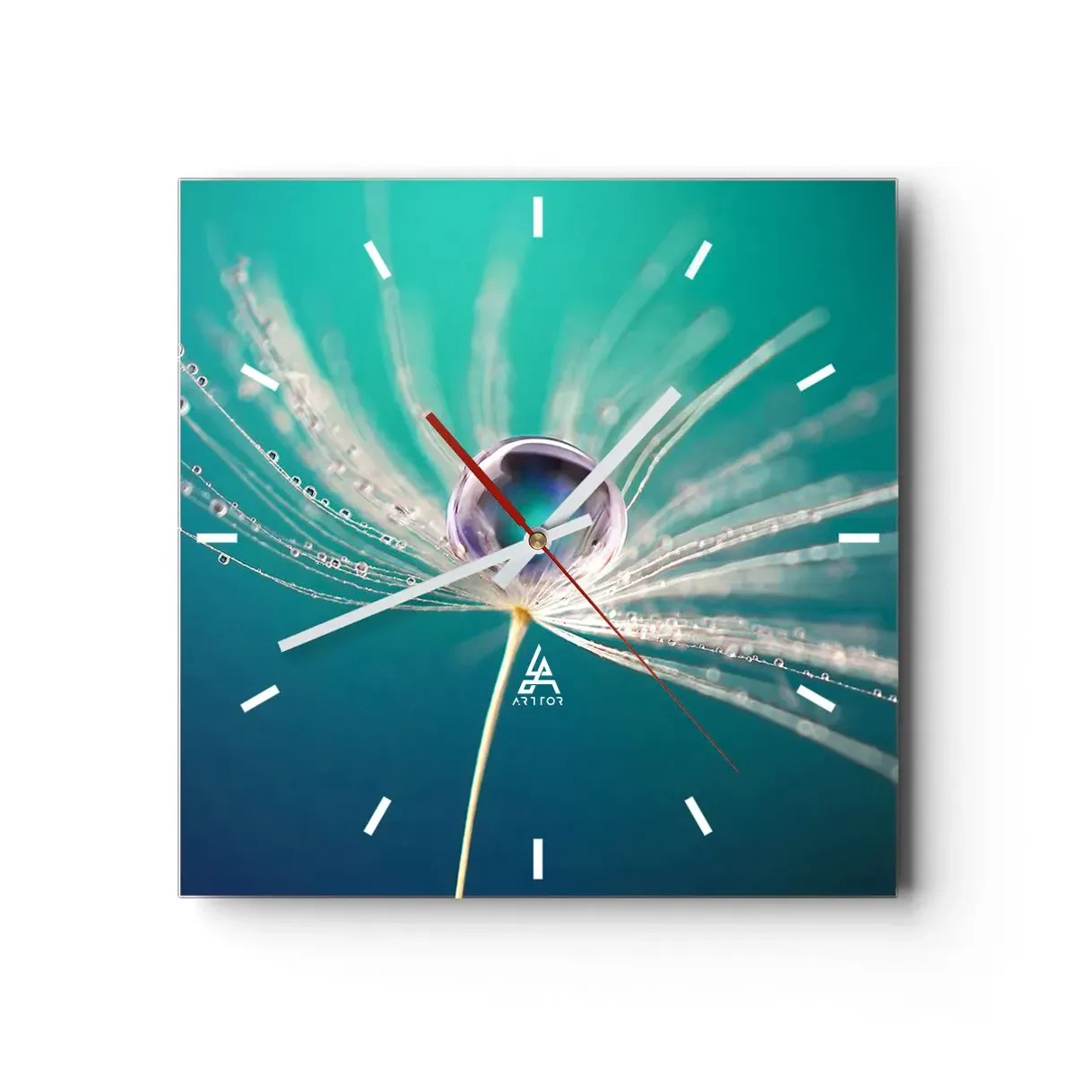 Relógio de parede - Relógio em vidro - Momento místico - 30x30 cm