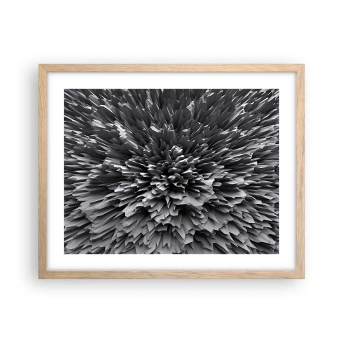 Pôster com moldura de carvalho claro - Não pode ficar mais difícil do que isso - 50x40 cm