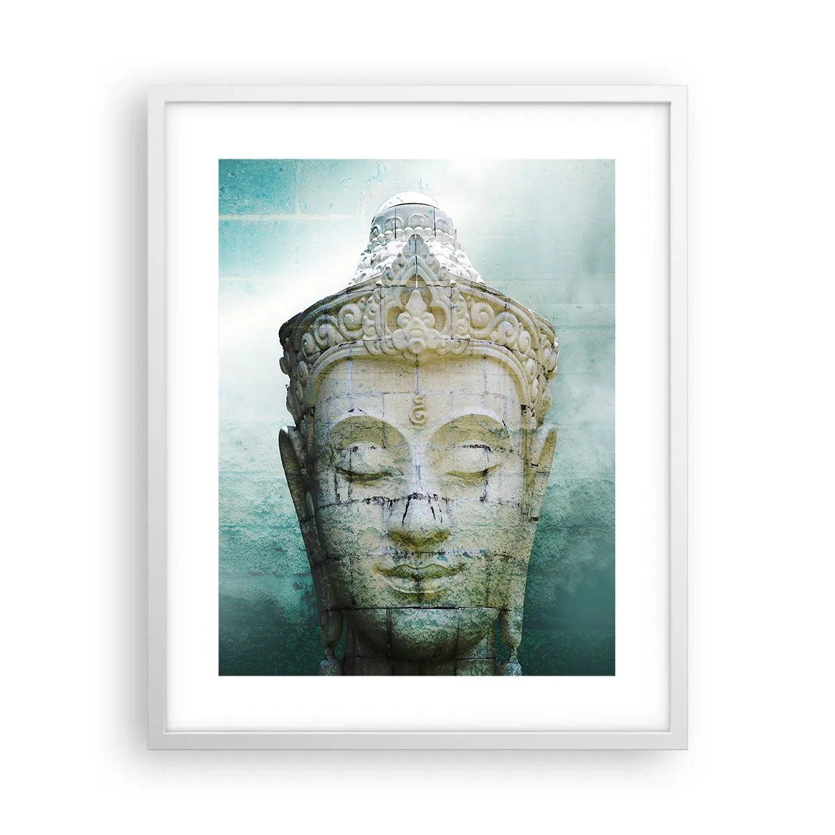 Pôster em moldura branca - Em busca da luz - 40x50 cm