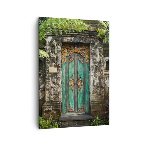 Quadro em tela - Portas para um mundo exótico - 50x70 cm