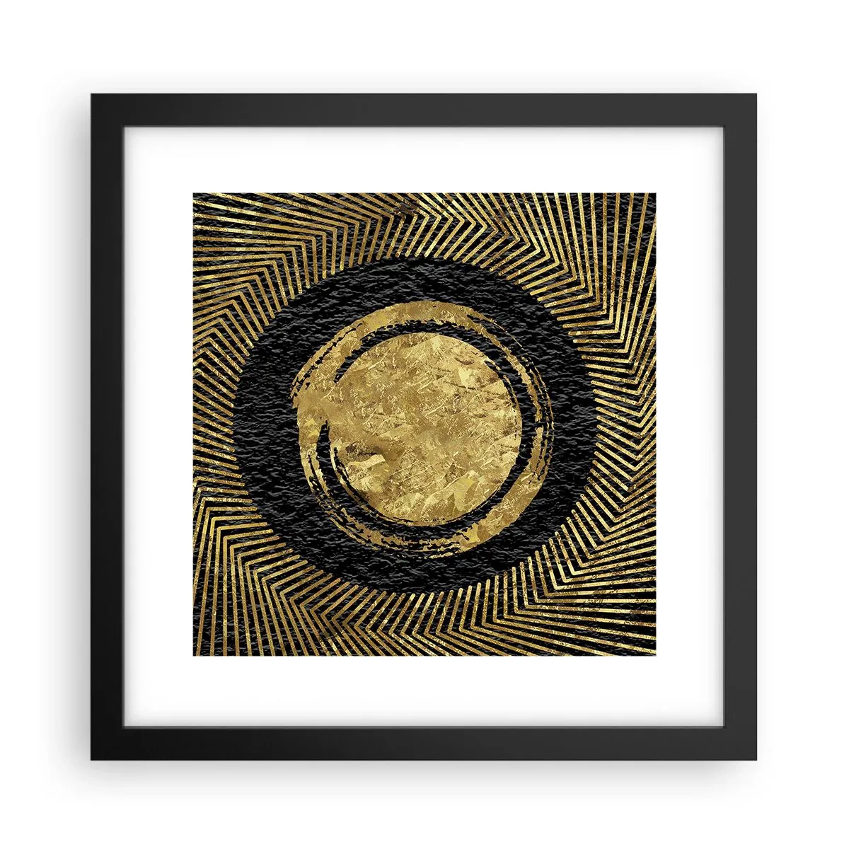 Pôster com moldura preta - Composição glamourosa - 30x30 cm