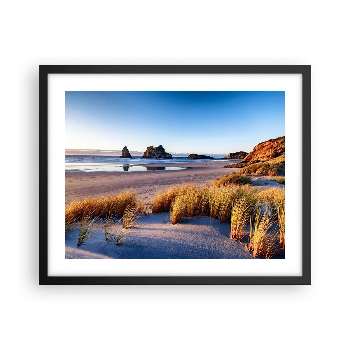 Pôster com moldura preta - Para quem busca a paz - 50x40 cm