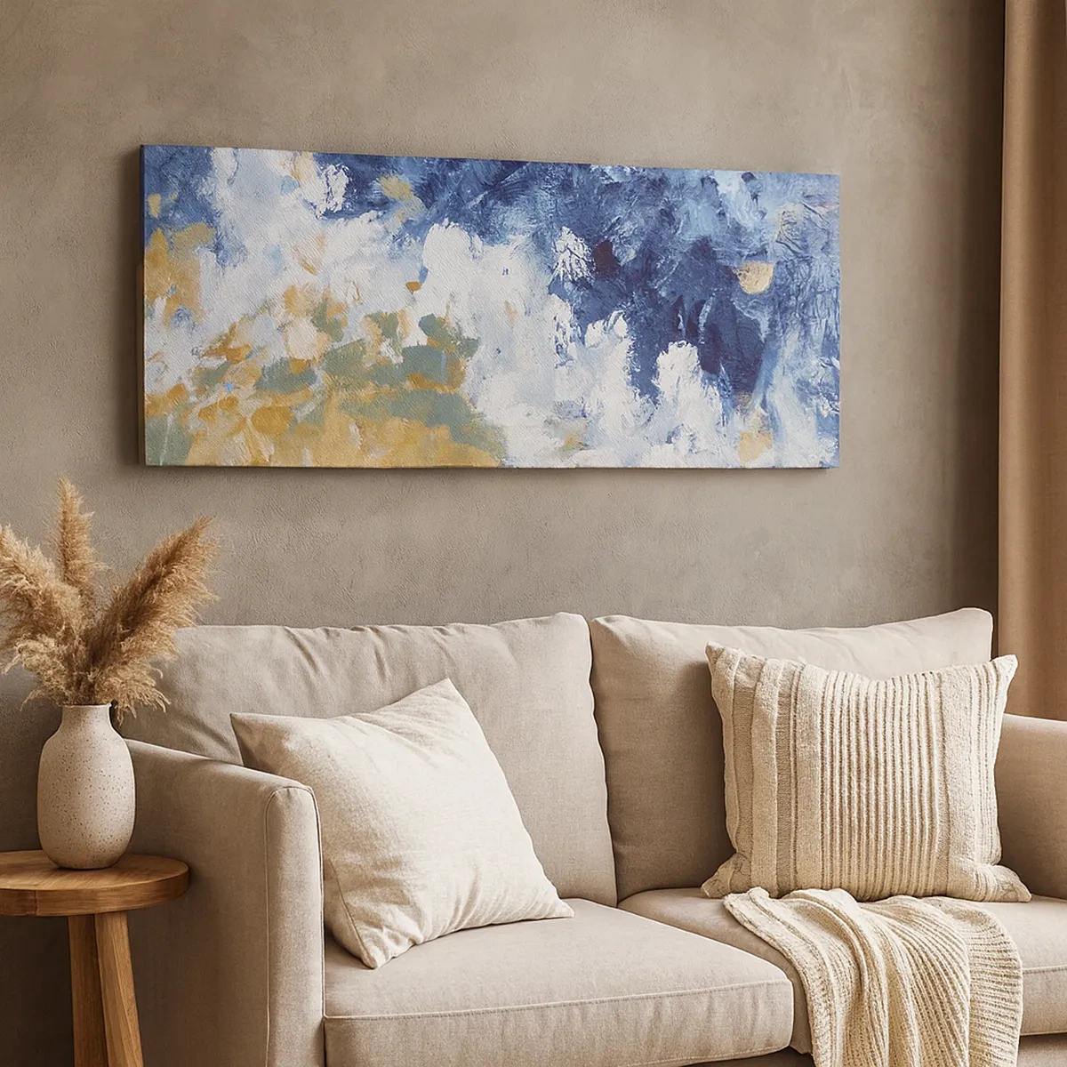 Quadro em tela - Dança dos elementos - 30x30 cm