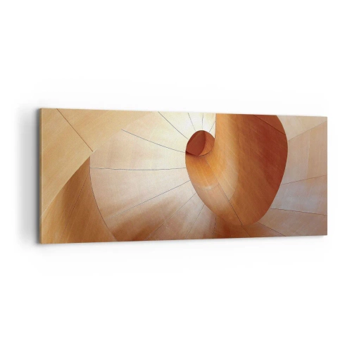 Quadro em tela - Serpentina arquitetônica - 100x40 cm